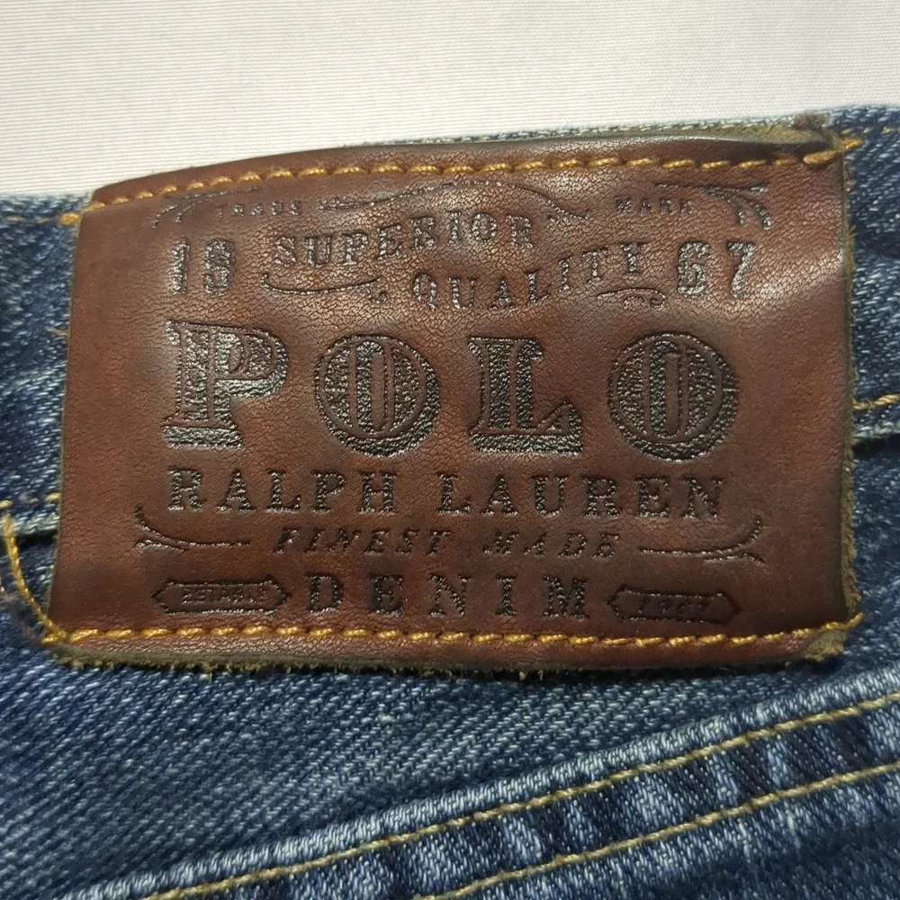 Polo Ralph Lauren Cortlandt 300 Jeans Mens‎ 38x30 Dark Wash Blue Straight Leg